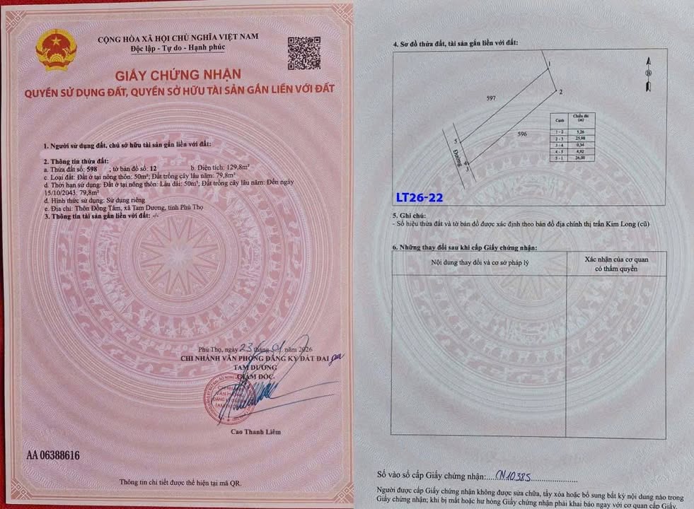 Đất nền Đồng Tâm, Kim Long 130m² - Tiềm năng tăng giá vượt trội!