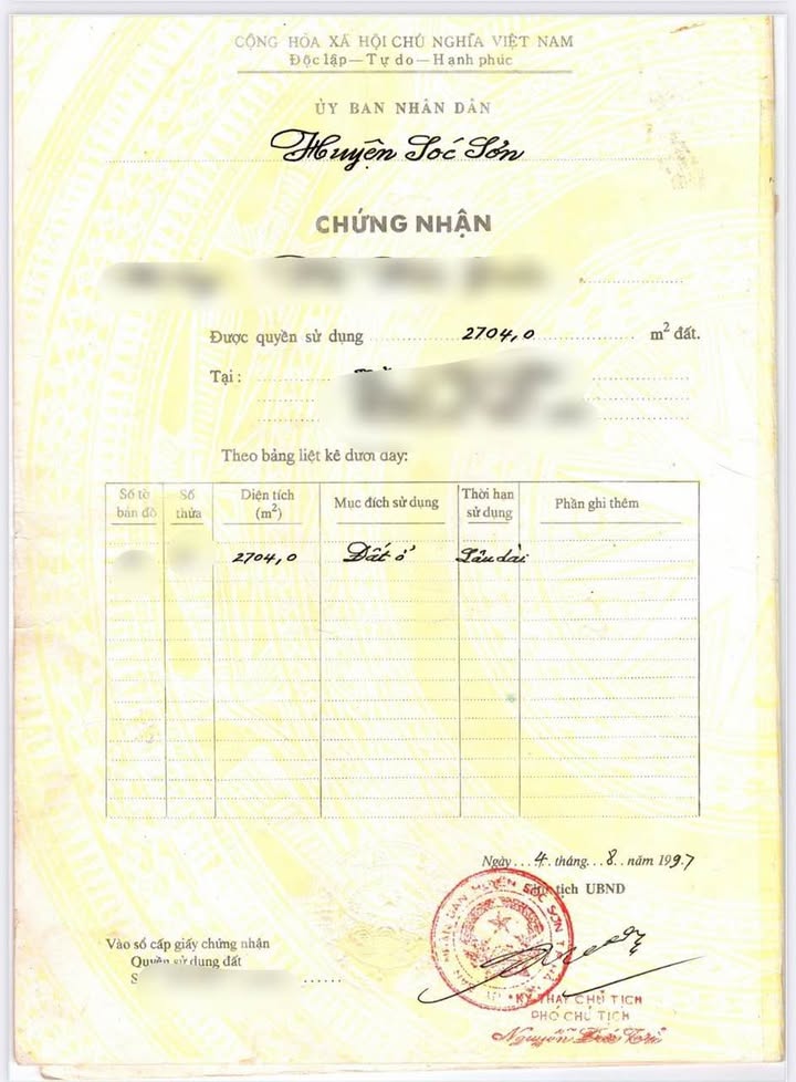 Đất nền Sóc Sơn 2704m² View Hồ - Sổ Đỏ Chính Chủ!