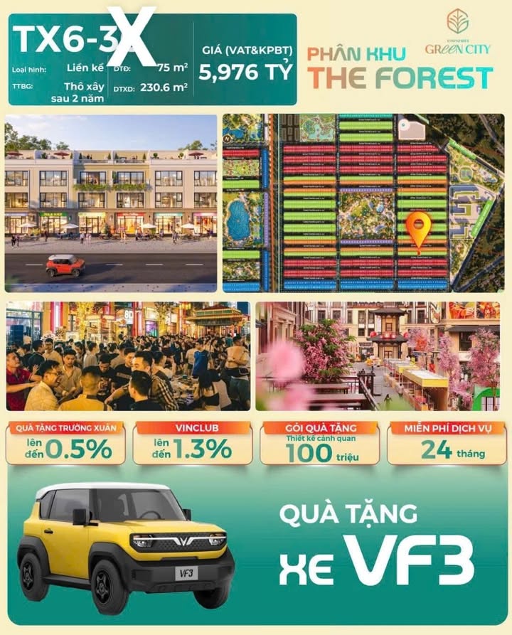 Shophouse Vinhomes Hậu Nghĩa 75m² giá 3.7 tỷ - Đầu tư sinh lời vượt trội!