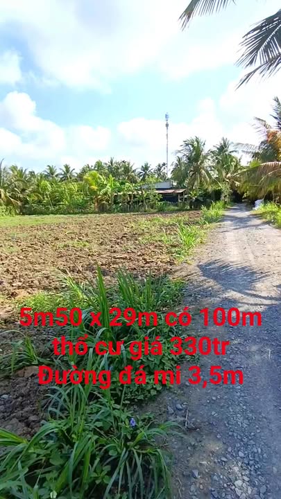 Đất nền Vĩnh Bình, Đồng Tháp 159m² - Pháp lý rõ ràng, tiềm năng sinh lời!