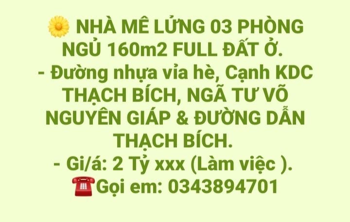 Nhà riêng TP Quảng Ngãi 160m² giá 2 tỷ - Sổ hồng sẵn, ô tô vào tận nơi!
