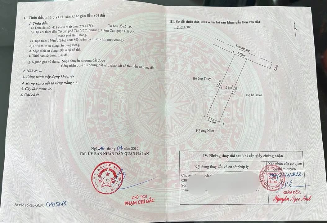 Đất nền Hải An 139m² chỉ 3.058 tỷ - Tiềm năng tăng giá vượt trội!