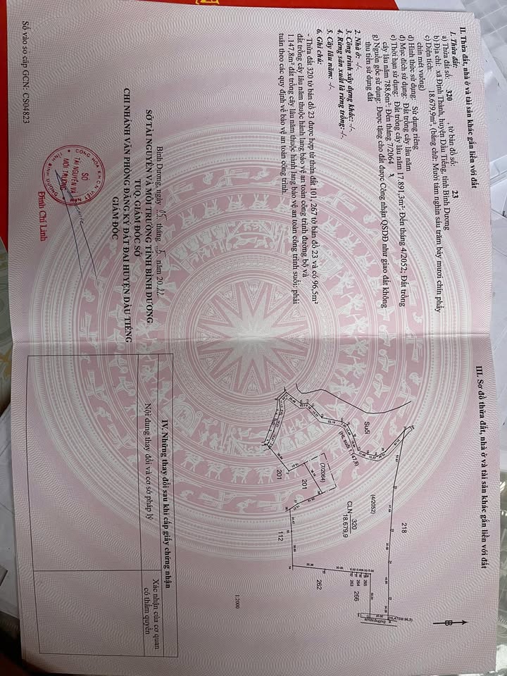 Đất Vườn Dầu Tiếng 1.8ha - Sinh Thái Xanh, Giá 9 Tỷ