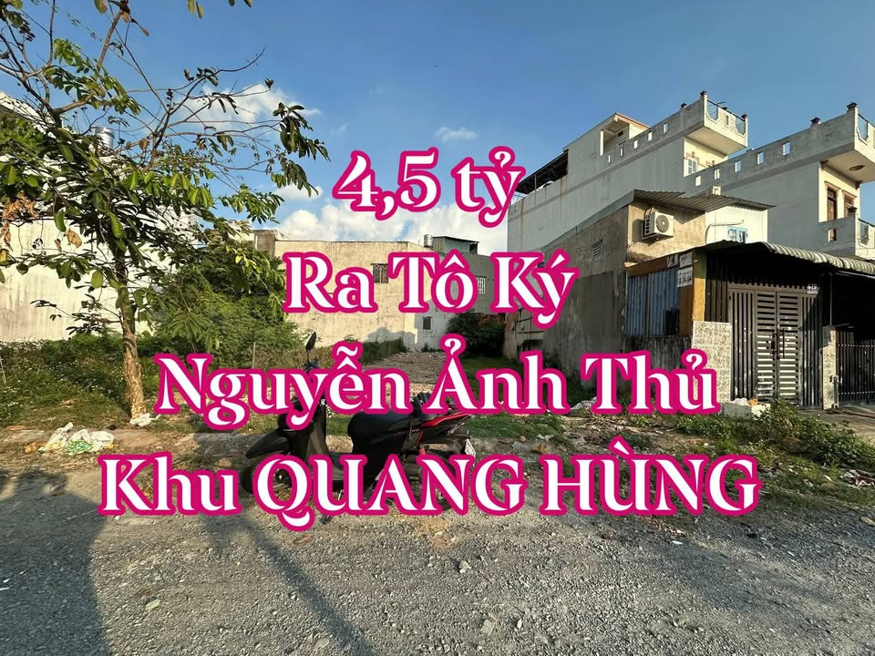 Đất nền Khu QUANG HÙNG Quận 12 80m² 4.5 tỷ - Sổ đỏ chính chủ!