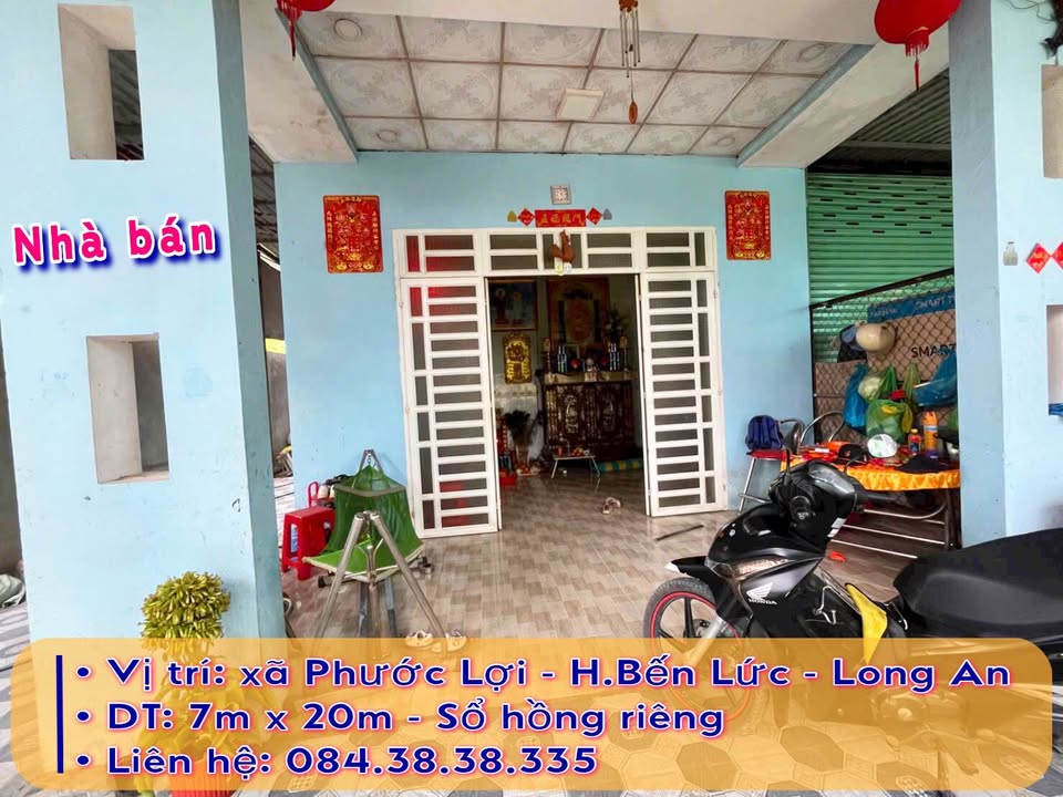 Nhà 140m² Sổ Hồng Riêng Phước Lợi, Bến Lức - Giá 1.5 Tỷ