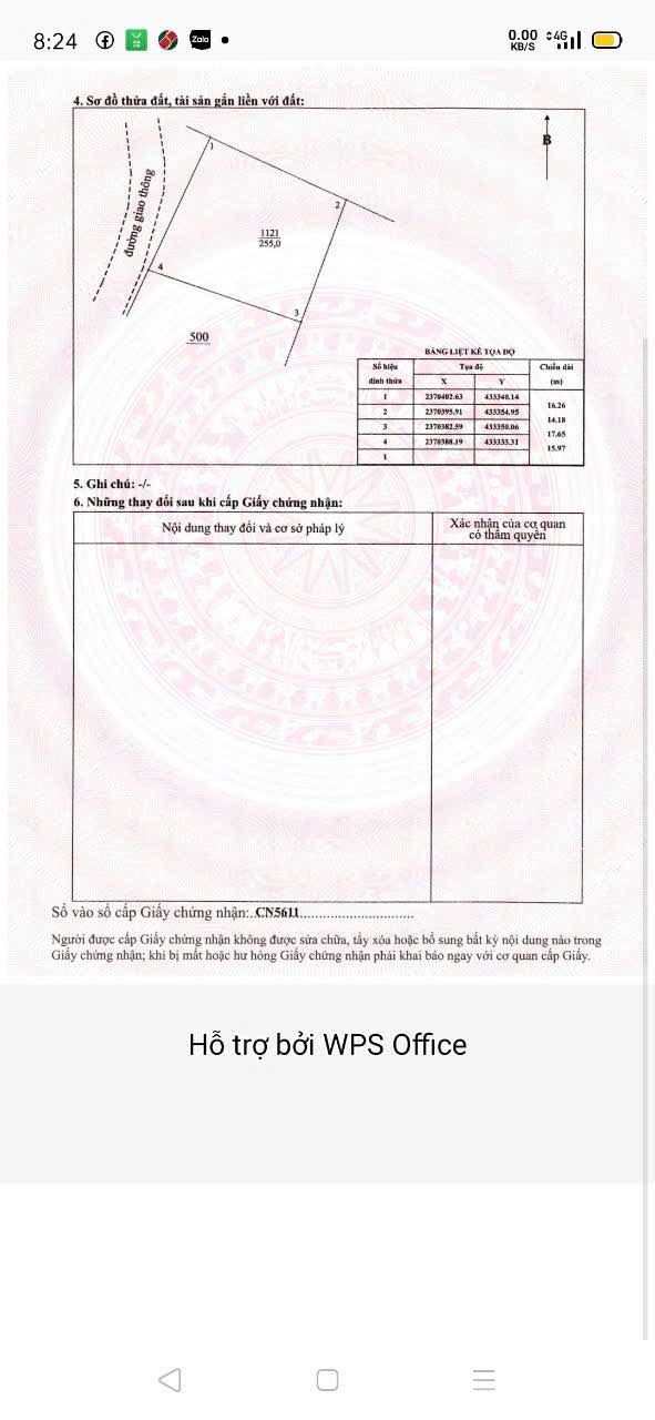 Đất nền Phổ Yên 255m² giá 1 tỷ - Sổ đỏ chính chủ xây tự do!