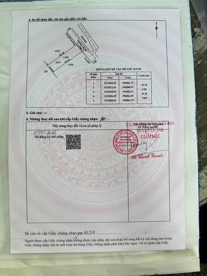 Đất nền Củ Chi 100m² chỉ 2.17 tỷ - Sổ đỏ chính chủ!