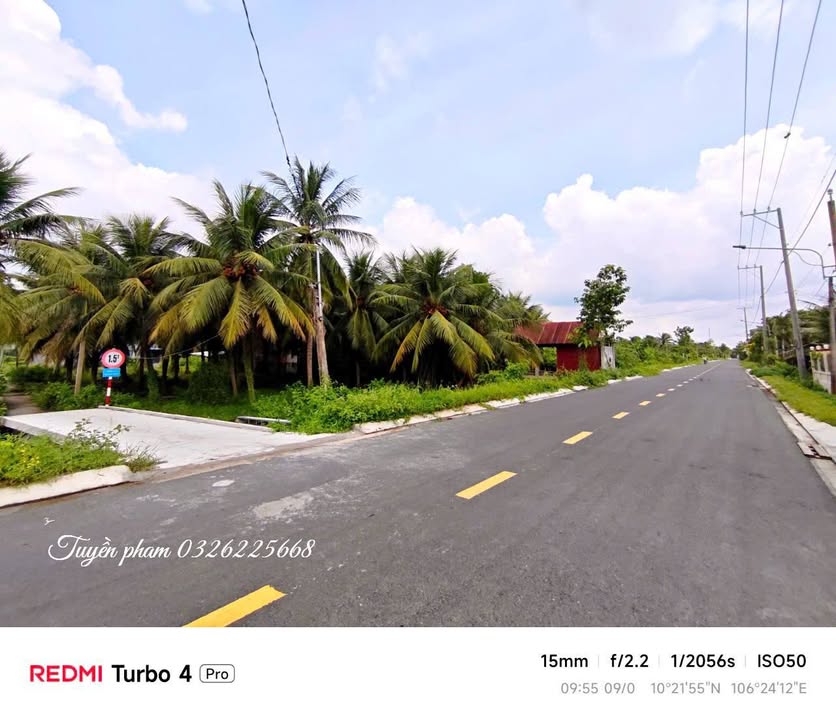 Bán đất 2 mặt tiền view kênh ĐH 86, Mỹ Tho - 191m² thổ cư, giá tốt