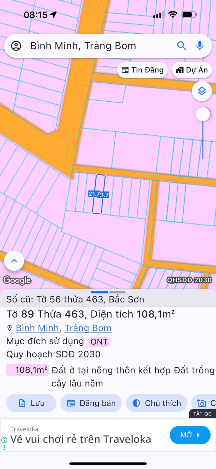 Đất nền Xã Phú Sơn, Tân Phú, Đồng Nai 105m² - Sổ đỏ chính chủ