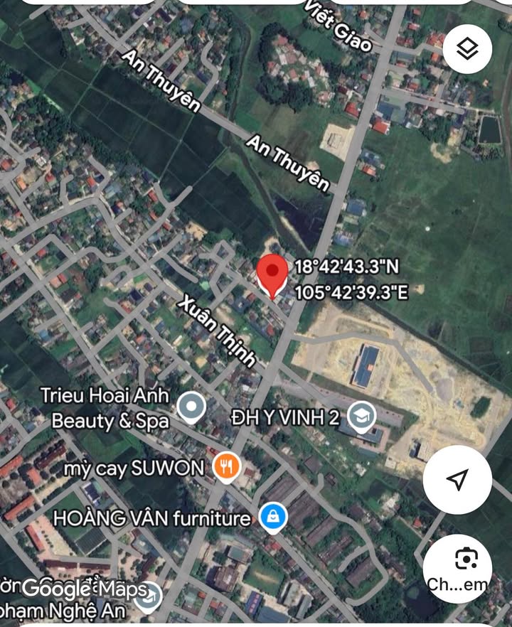 Đất nền 60m² Entiz Hưng Lộc, TP Vinh - Hướng Nam, Giá 1 Tỷ