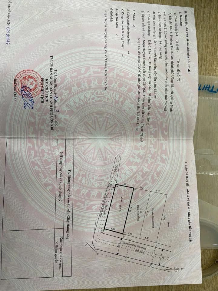 Đất nền Khu 8 Thanh Sơn 116.5m² - Sổ đỏ chính chủ, tiềm năng kinh doanh