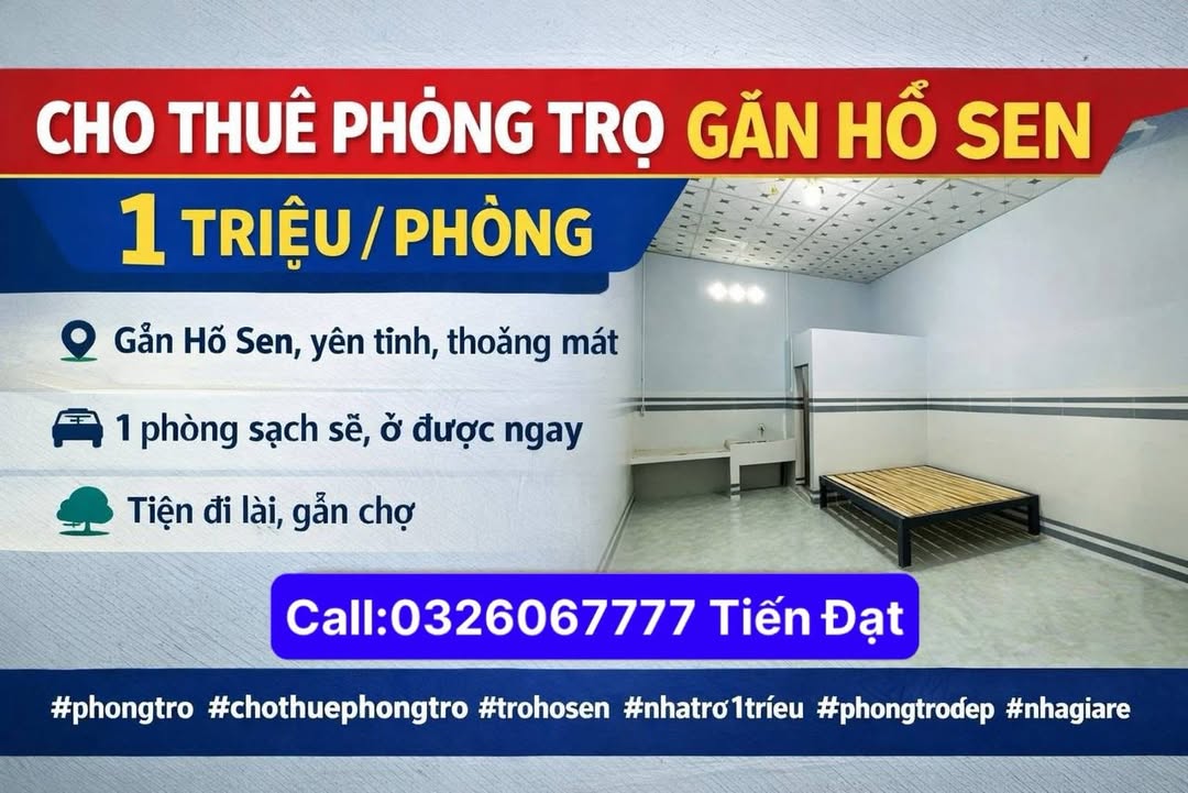 Phòng trọ Thị trấn Ngã Sáu 1 triệu - Giá tốt hiếm có!
