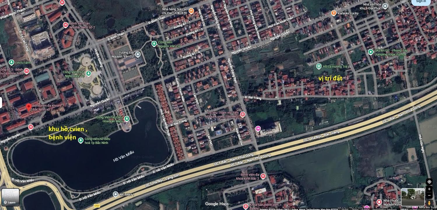 Đất Nền P.Võ Cường Bắc Ninh 78m² giá 2.98 tỷ - Sổ đỏ chính chủ