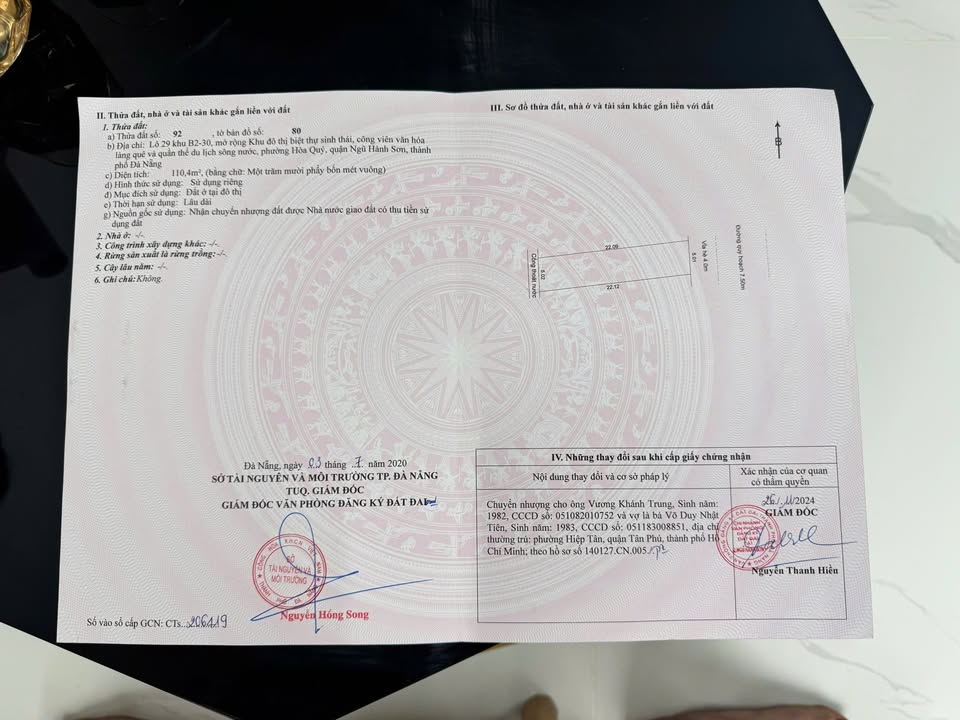 Đất nền KĐT Võ Chí Công 110m² giá 5.3 tỷ - Sổ đỏ chính chủ