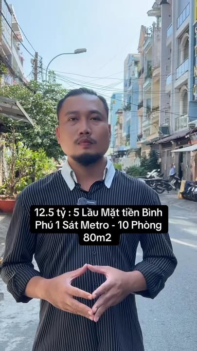 Nhà Mặt Tiền Bình Phú 1, Q6 - 80m², 5 Tầng, 10 Phòng, 12.5 Tỷ