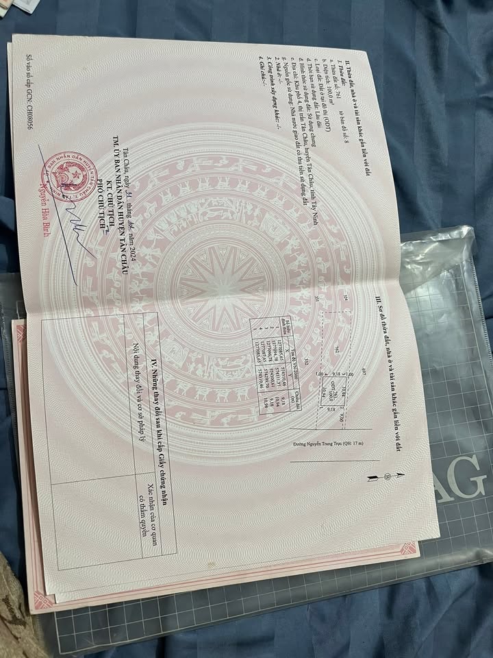 Đất nền Thị trấn Tân Châu, Tây Ninh 495m² - Cơ hội đầu tư sinh lời