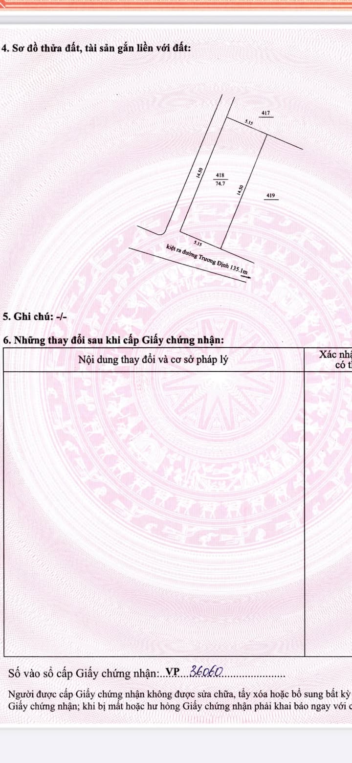 Đất Kiệt Trương Định Đà Nẵng 74m² - Hướng Nam, Gần Biển, Giá 4 Tỷ