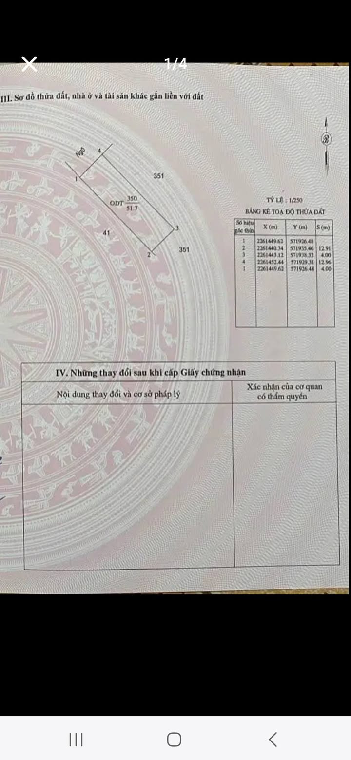 Bán đất Liên Hà 1, Nam Định 51.7m² - Sổ đỏ, ô tô sát đất