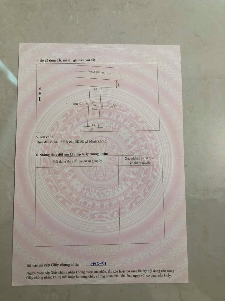 Đất Nền Tỉnh Lộ 525 Minh Khôi, Thanh Hóa - 125m² Sẵn Sổ Đỏ