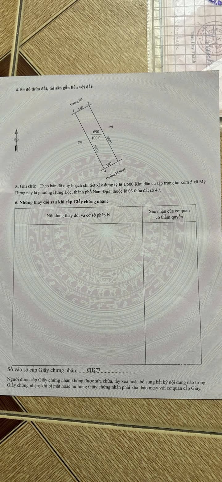 Bán Đất Mặt Tiền Chợ Đặng Xá, Nam Định - 100m², Giá 2 Tỷ