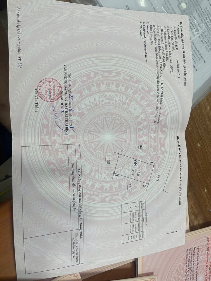 Đất nền 50m² Phú Xuân, Thái Bình - Sổ đỏ chính chủ