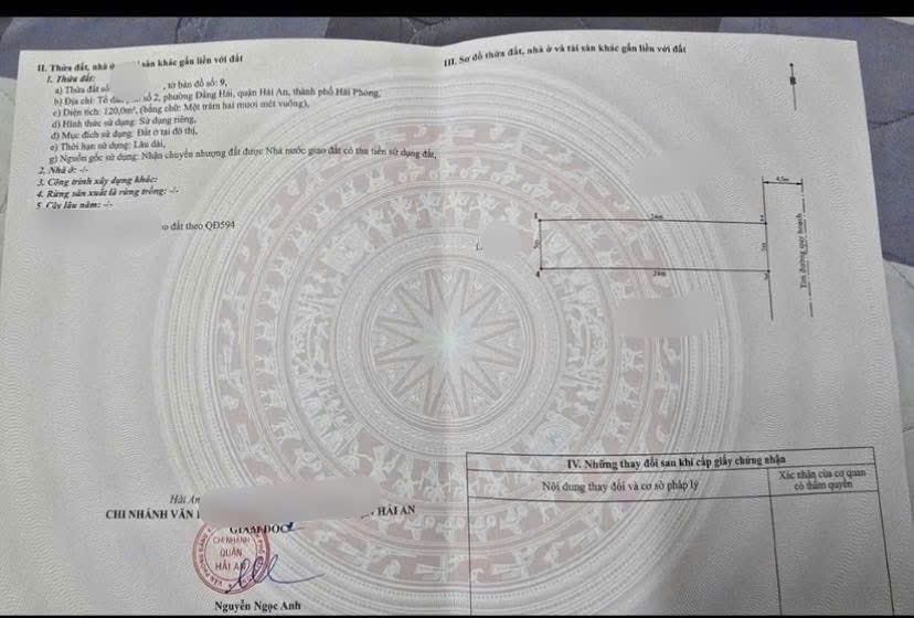 Đất nền Hải An 120m² - Tuyến 2 Đường 20m, Giá 5.16 Tỷ