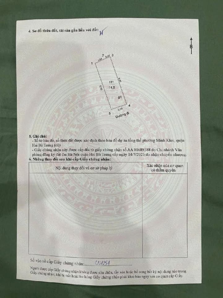 Nhà riêng Minh Khai 75m² 5 tầng - Sổ hồng sẵn, giá 4.3 tỷ!