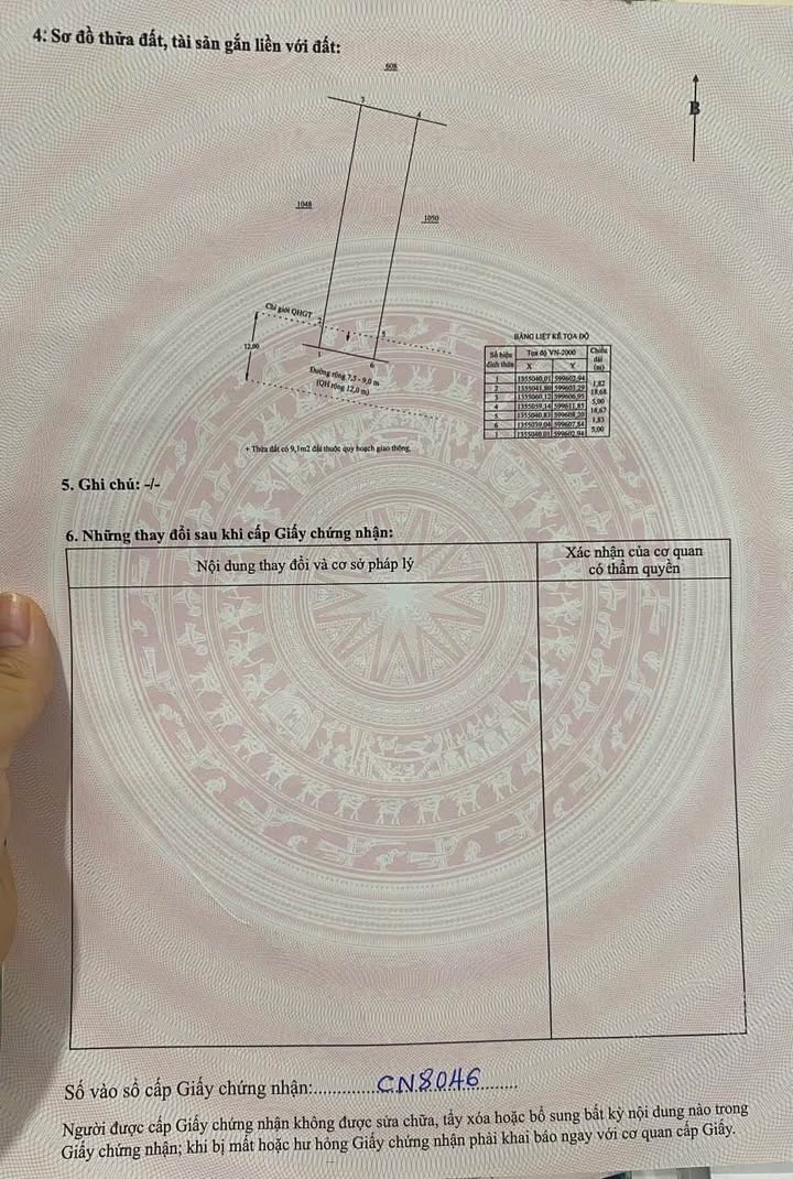 Đất nền Vĩnh Hiệp Nha Trang 102.5m² - Sổ hồng sẵn, sang tên nhanh!