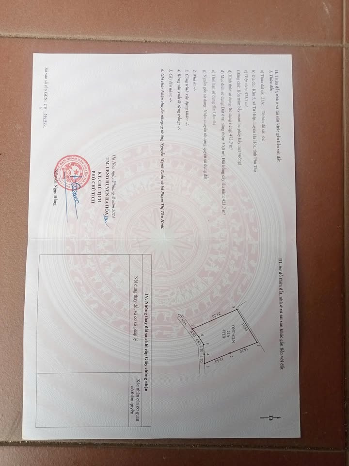 Đất nền Tứ Hiệp, Hạ Hòa 457m² - Tiềm năng tăng giá vượt trội!