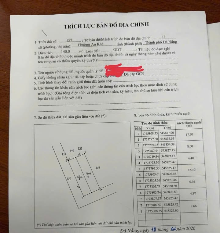 Đất nền Thanh Khê 70m² giá từ 2.75 tỷ - Sổ đỏ chính chủ sẵn sàng!