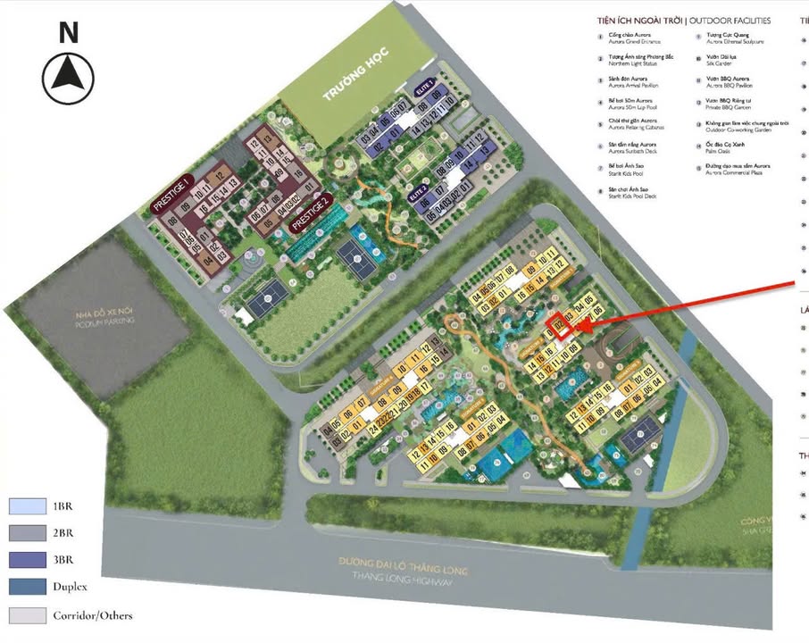 Căn hộ Lumi Hanoi 42m² 3.8 tỷ - Hướng Bắc mát mẻ!