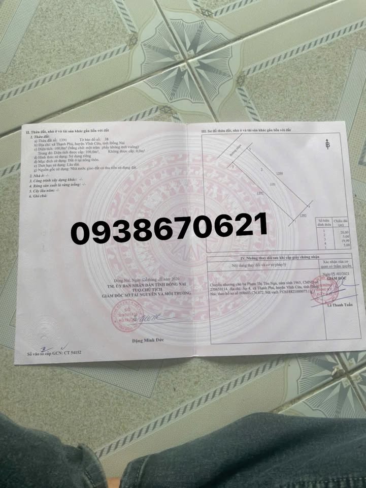 Đất nền Xã Tân Triều, Thanh Trì 100m² - Sổ đỏ chính chủ!