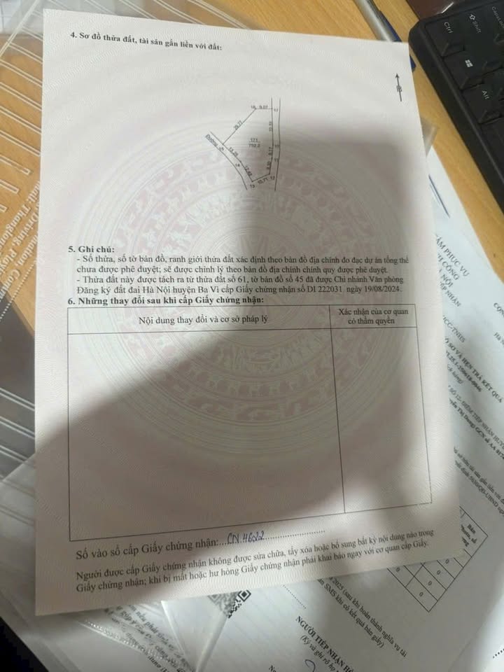 Đất nền Thụy An, Ba Vì 752m² - 2 mặt đường, sẵn sàng phân lô!