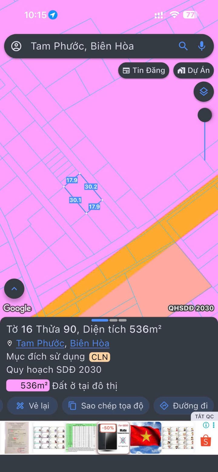 Đất nền Tam Phước Biên Hòa 510m² - Tiềm năng tăng giá!