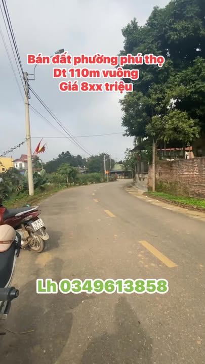 Bán đất Phường Phú Thọ 110m² giá 800 triệu - Pháp lý rõ ràng