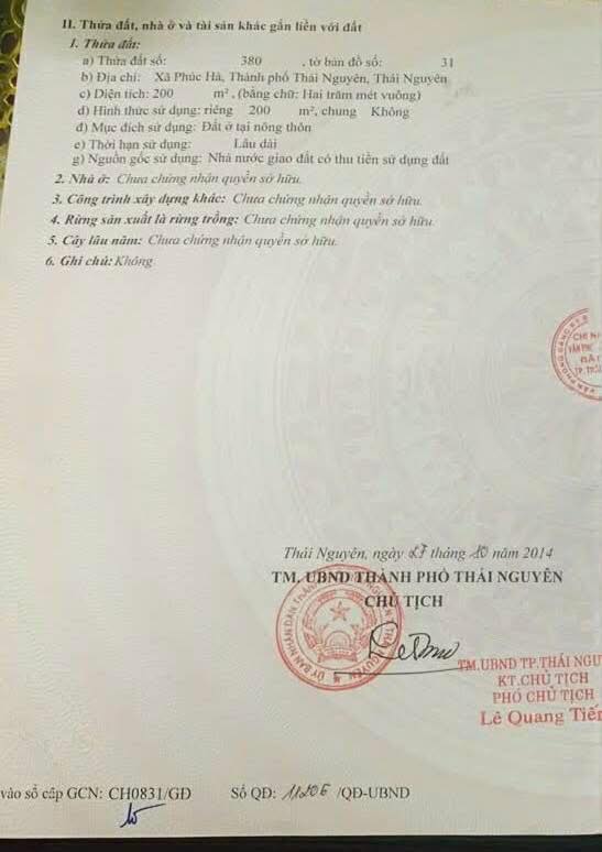 Đất nền Phúc Hà, Thái Nguyên 200m² - Hạ tầng hoàn thiện, ô tô vào tận nơi!