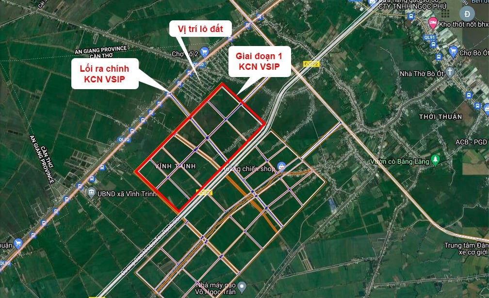 Đất thổ cư 846m² Vĩnh Thạnh, Cần Thơ - Mặt tiền rộng, sát KCN VSIP