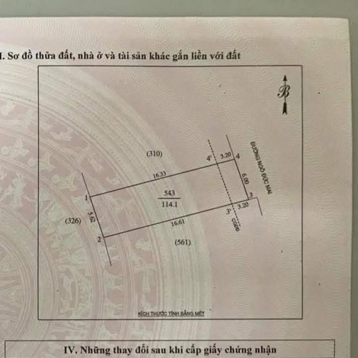 Đất Kinh Doanh Mặt Tiền Ngô Đức Mai, TP Vinh - 114m² Hướng Đông