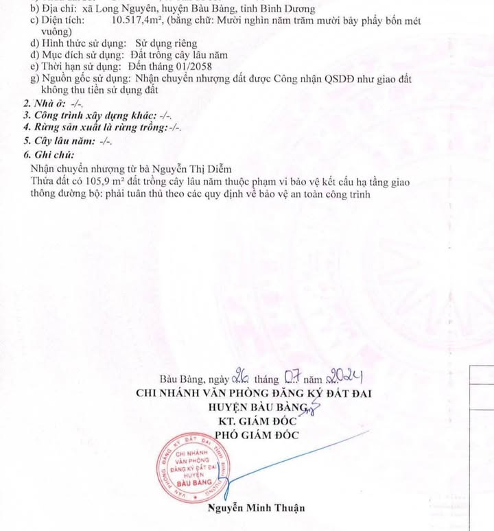 Đất SKC Long Nguyên Bàu Bàng 10.500m² 21 tỷ - Đường to ô tô