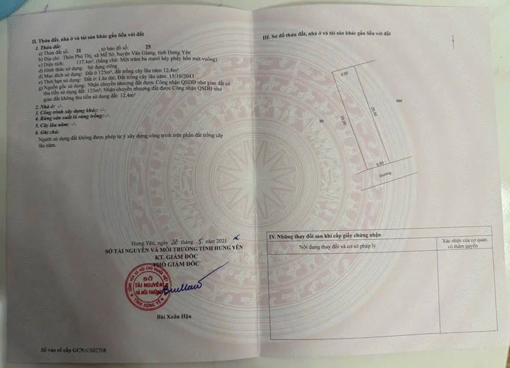 Đất nền Văn Giang, Hưng Yên 137m² gần Vành đai 4, giá 3.x tỷ