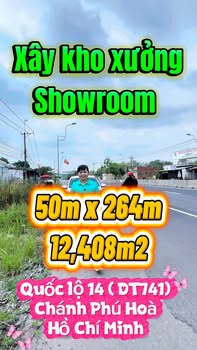 Đất xây kho xưởng QL14 Bến Cát 15840m² - Tiềm năng tăng giá vượt trội!