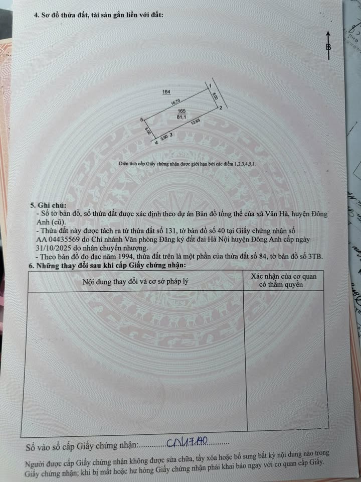 Bán đất Thị trấn Đông Anh 81m² - Sổ hồng sẵn, ô tô vào nhà