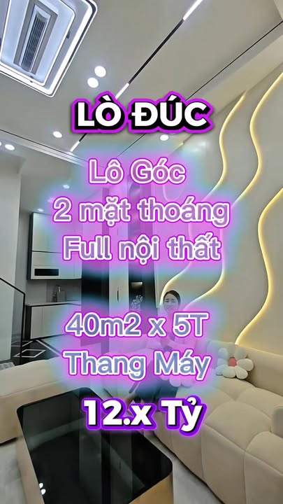 Nhà Mặt Tiền Lò Đúc, Hai Bà Trưng - 200m², 5 Tầng, Thang Máy, Sổ Đỏ - Giá Tốt