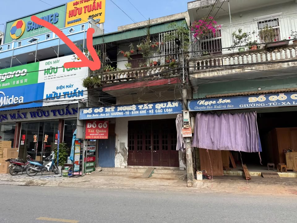 Cho thuê nhà mặt tiền đường Đen, Trực Ninh - 100m², 2 tầng, kinh doanh cực tốt