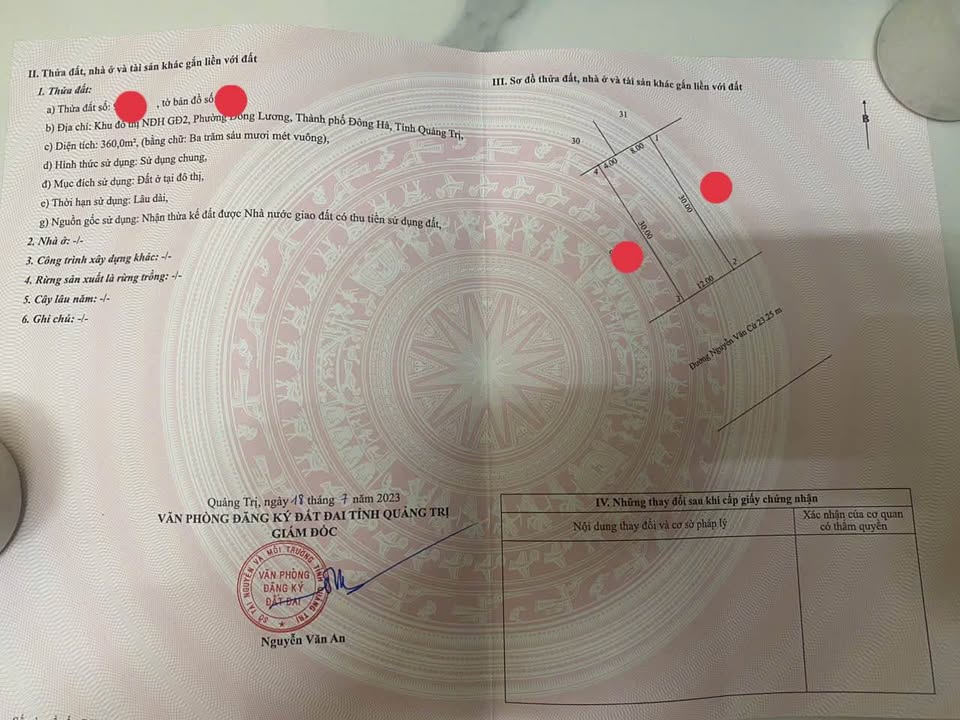 Mặt Tiền Nguyễn Văn Cừ, Đông Hà - 360m² Kinh Doanh Đắc Lộc