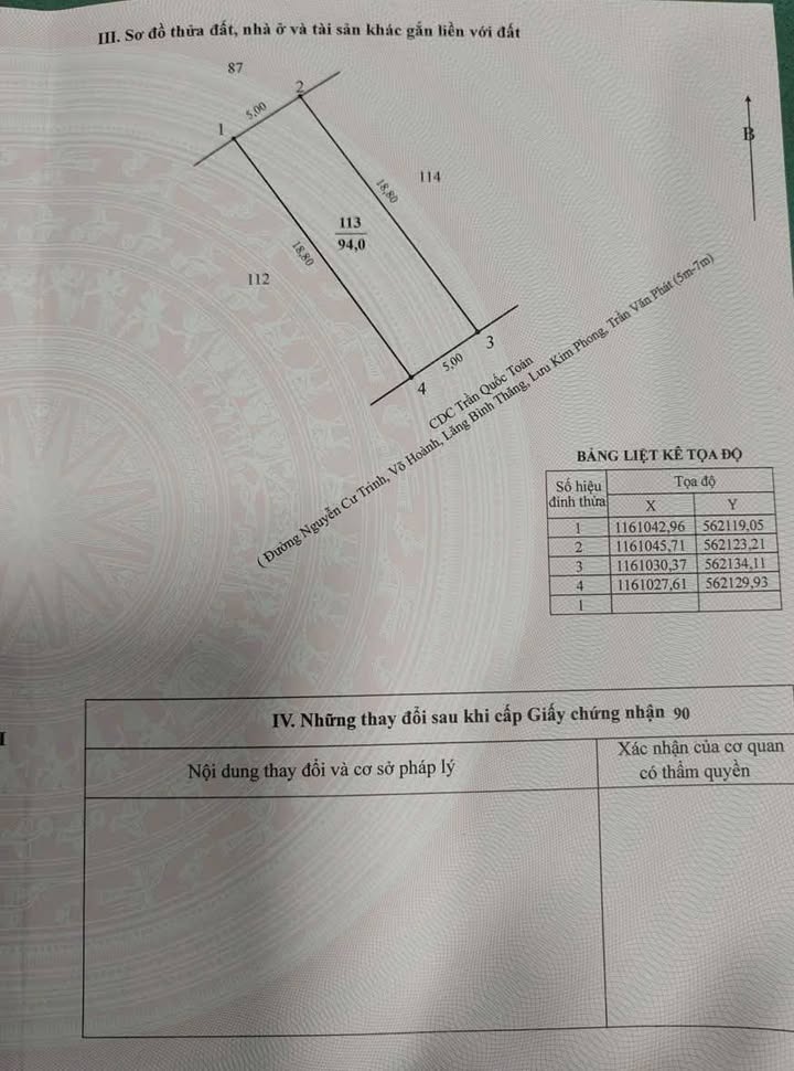 Đất nền TP Cao Lãnh 94m² giá 1 tỷ – Sổ hồng chính chủ!