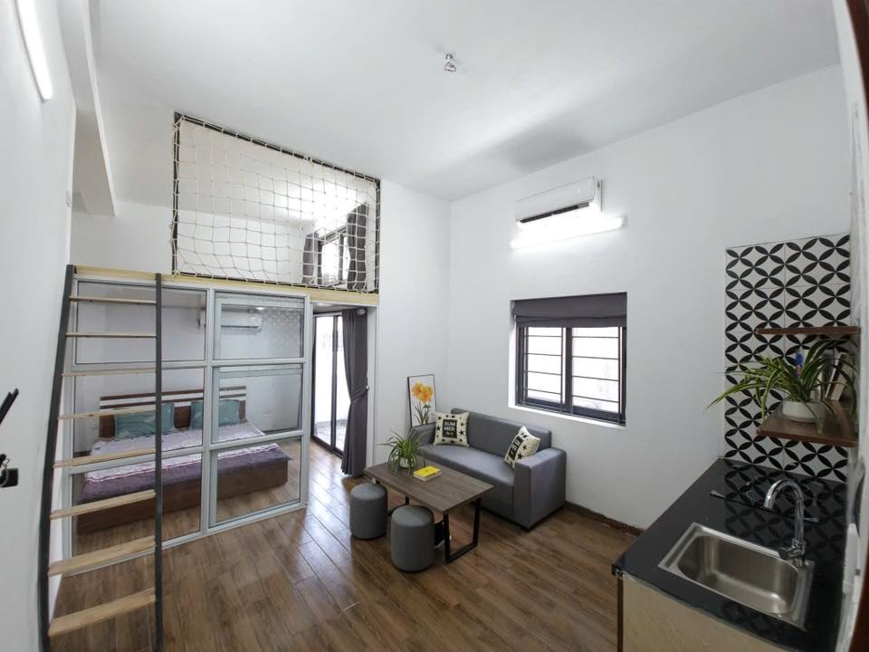 Cho thuê căn hộ 1PN 1 khách 183 Vũ Tông Phan, Thanh Xuân - Giá 6.8tr