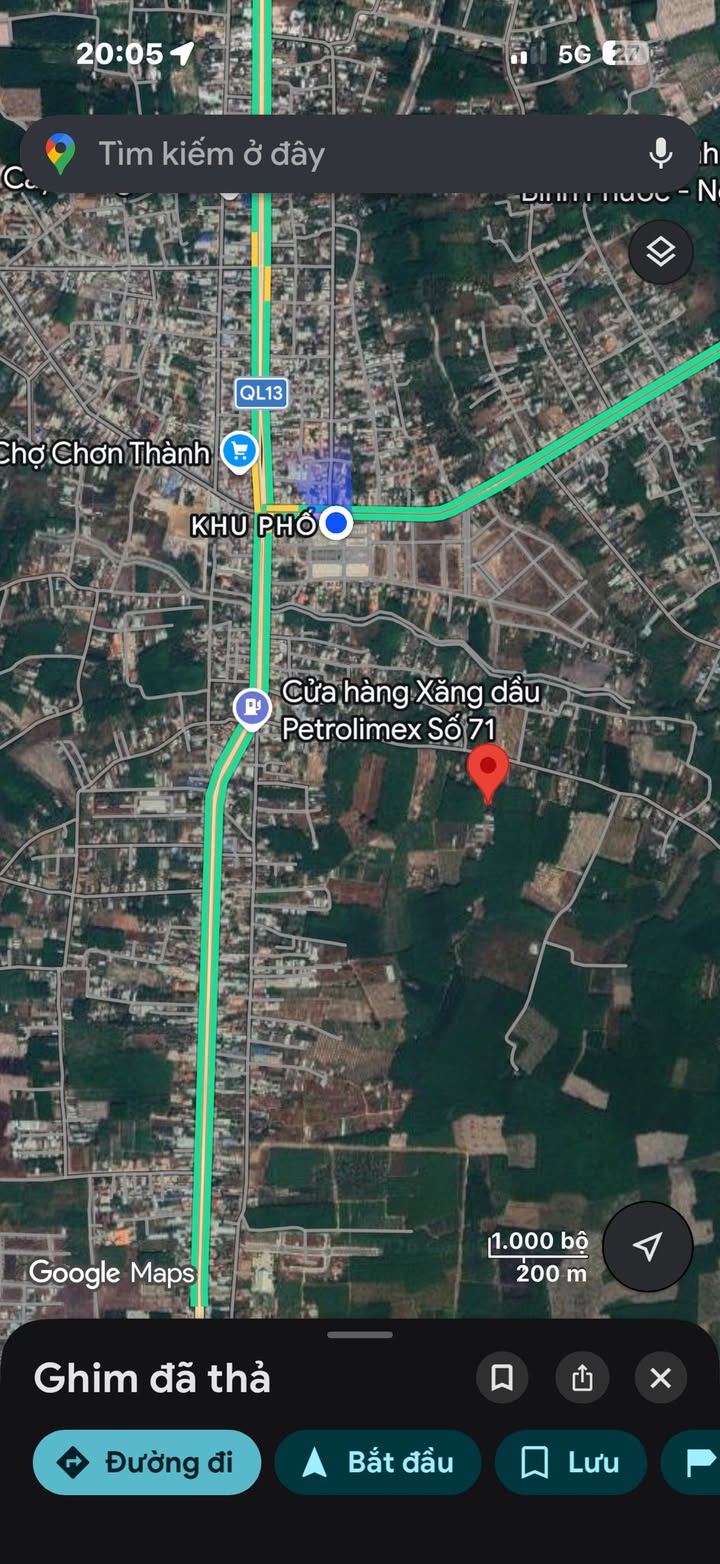 Đất Vàng Chơn Thành - 280m² Mặt Tiền Đường Nhựa, Sổ Đỏ Chính Chủ - 850 Triệu