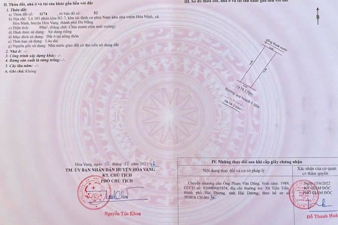 Đất nền Hòa Vang Đà Nẵng 90m² - Đường to ô tô, sổ đỏ trao tay!