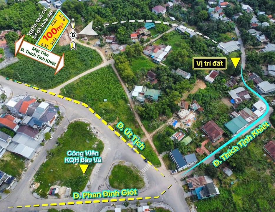 Đất Nền Mặt Tiền Thủy Xuân, Huế 100m² - Sổ Đỏ Sẵn Sàng An Cư